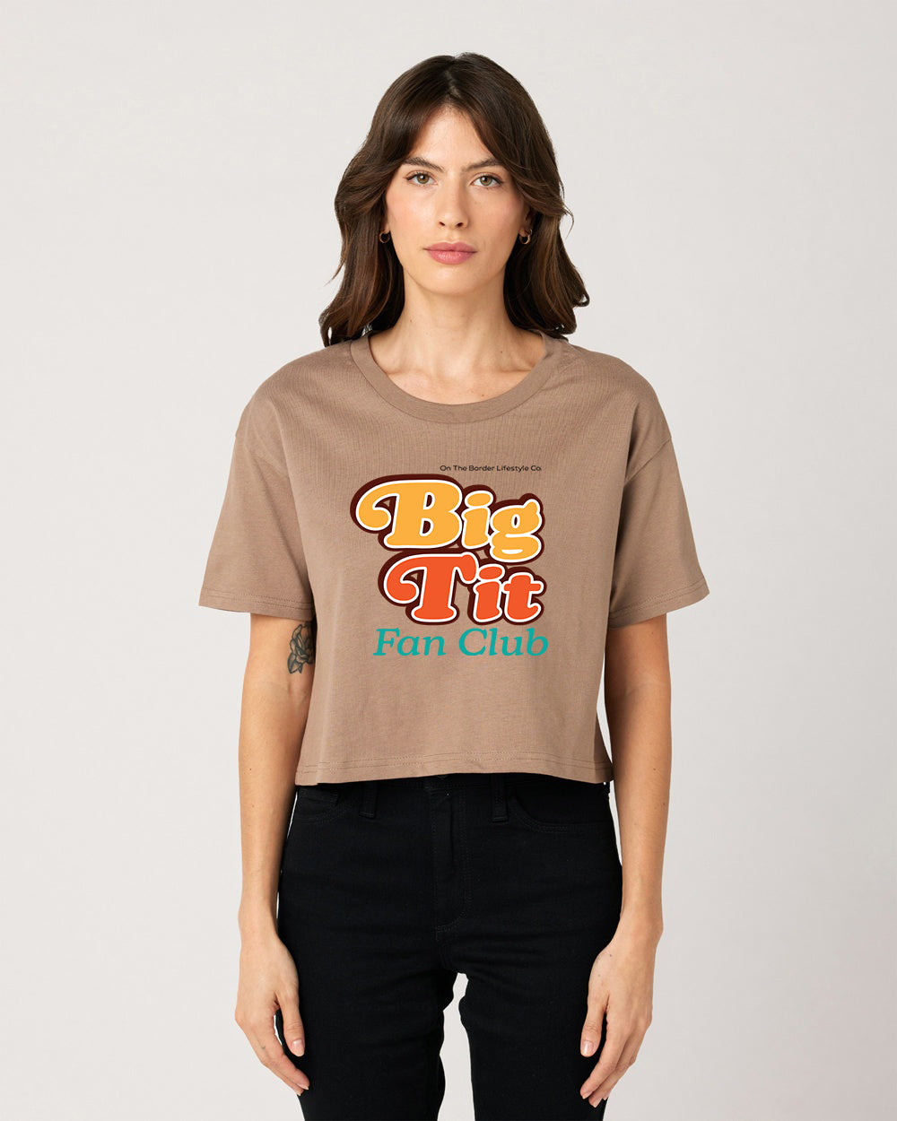 Big Tit Fan Club Cropped Tee OTB Merch Y all big-tit-fan-club-cropped-tee-otb-merch-y-all
