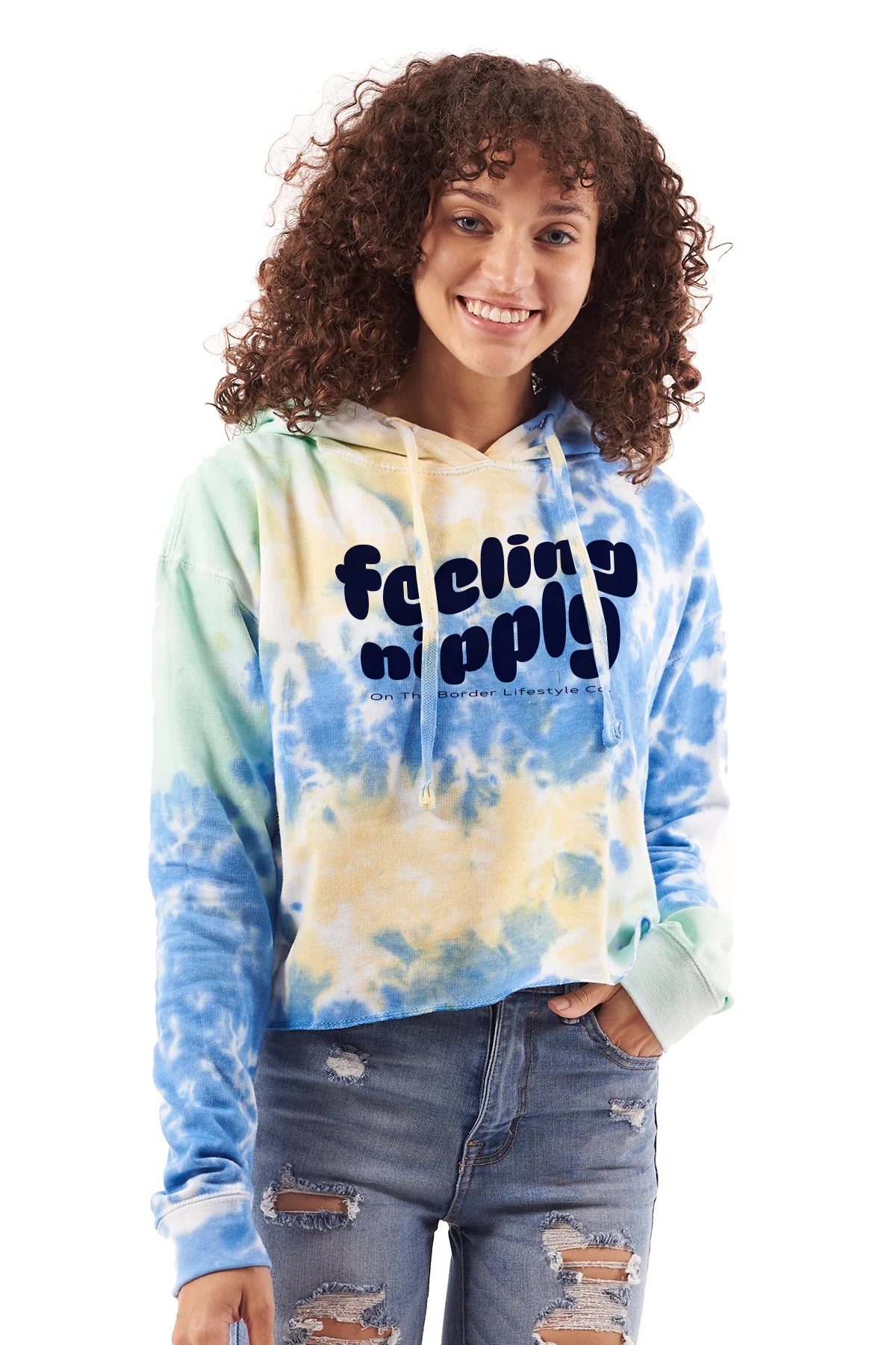 Feeling Nipply Cropped Hoodie