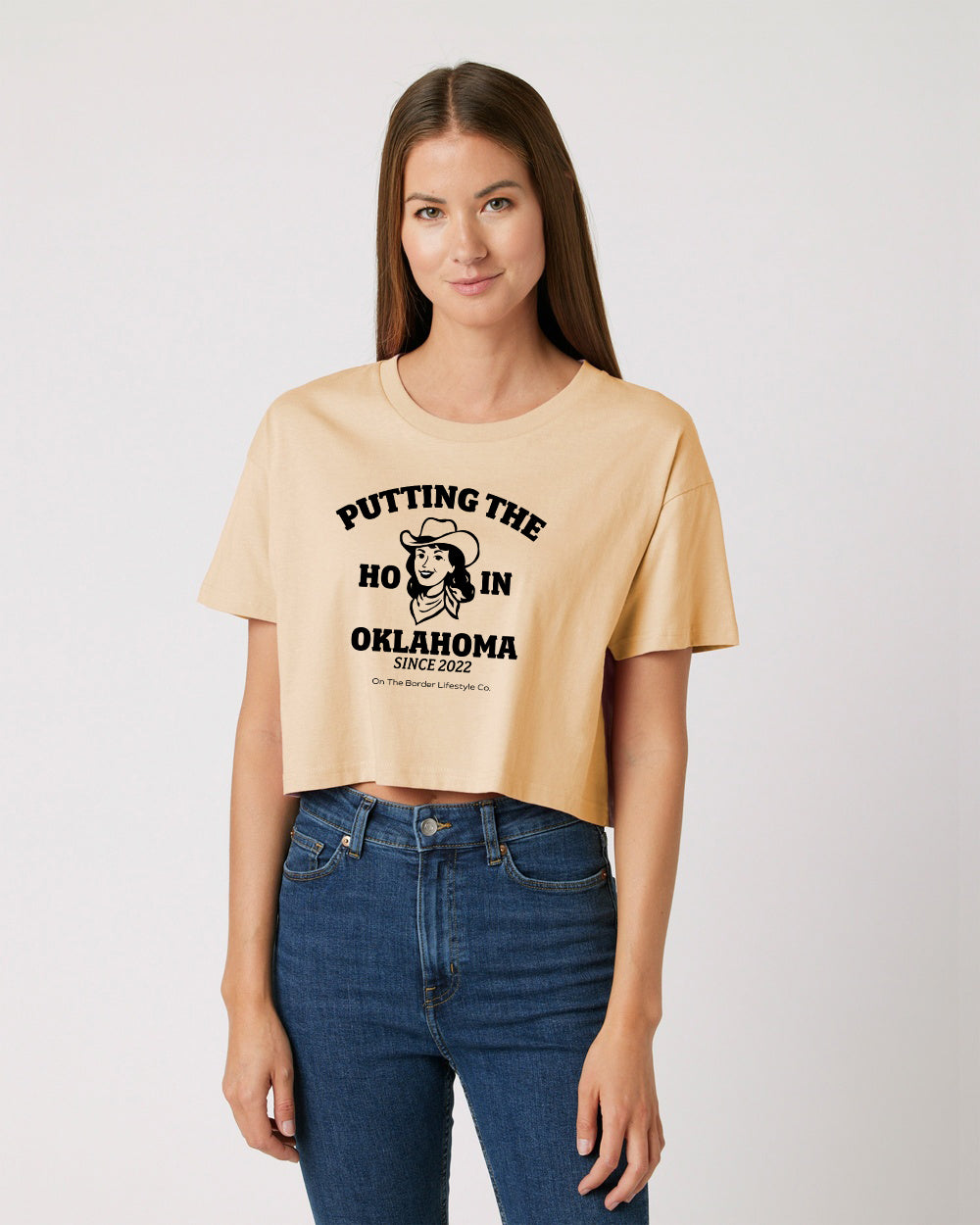 Putting the Ho in Oklahoma Cropped Tee