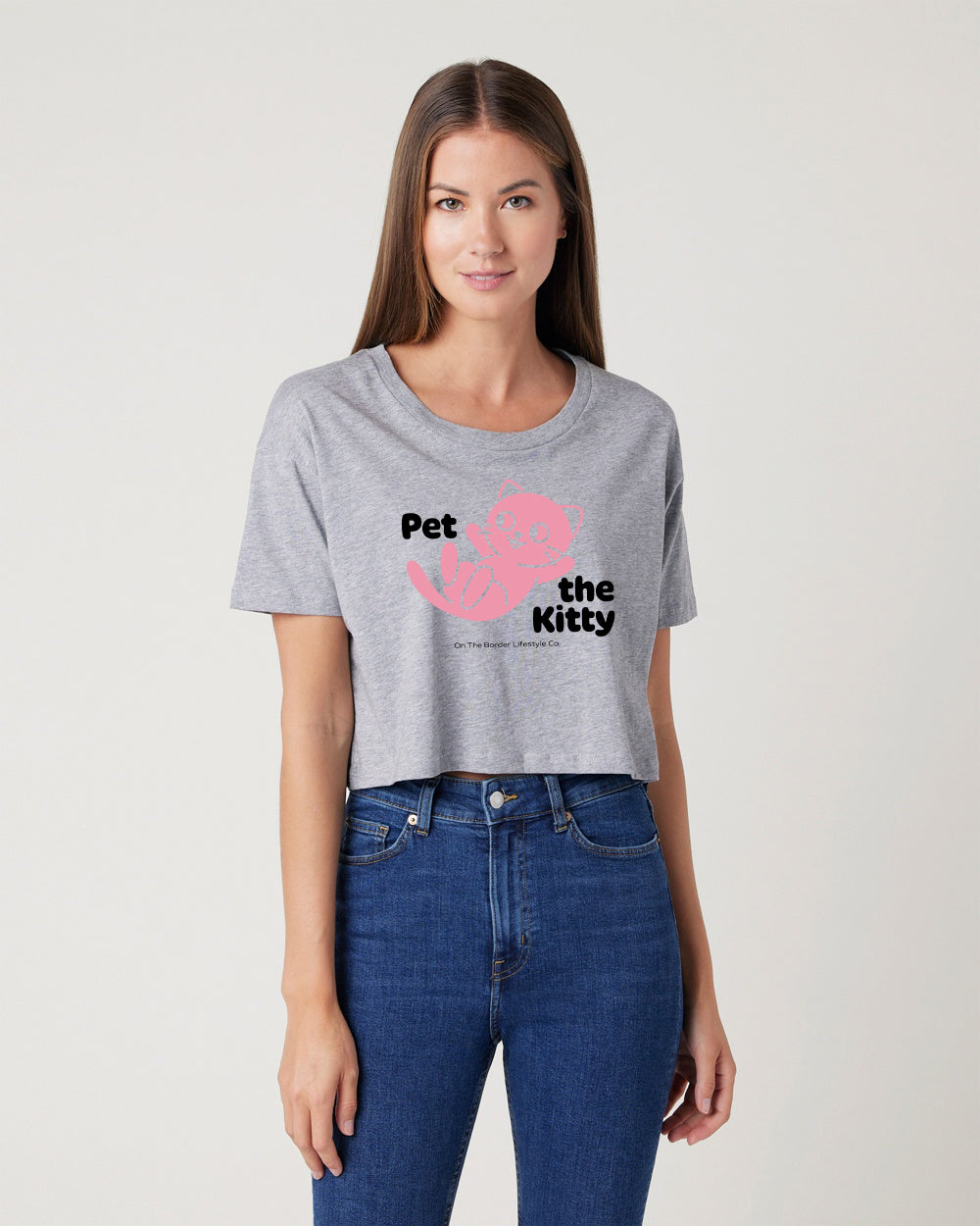 Pet The Kitty Cropped Tee