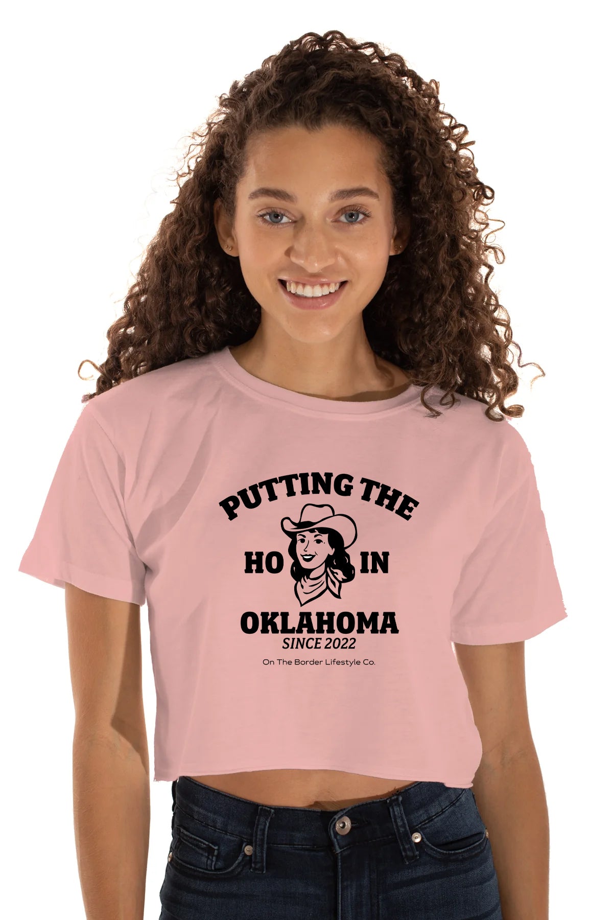 Putting the Ho in Oklahoma Cropped Tee