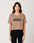 Empty Holes Cropped Tee