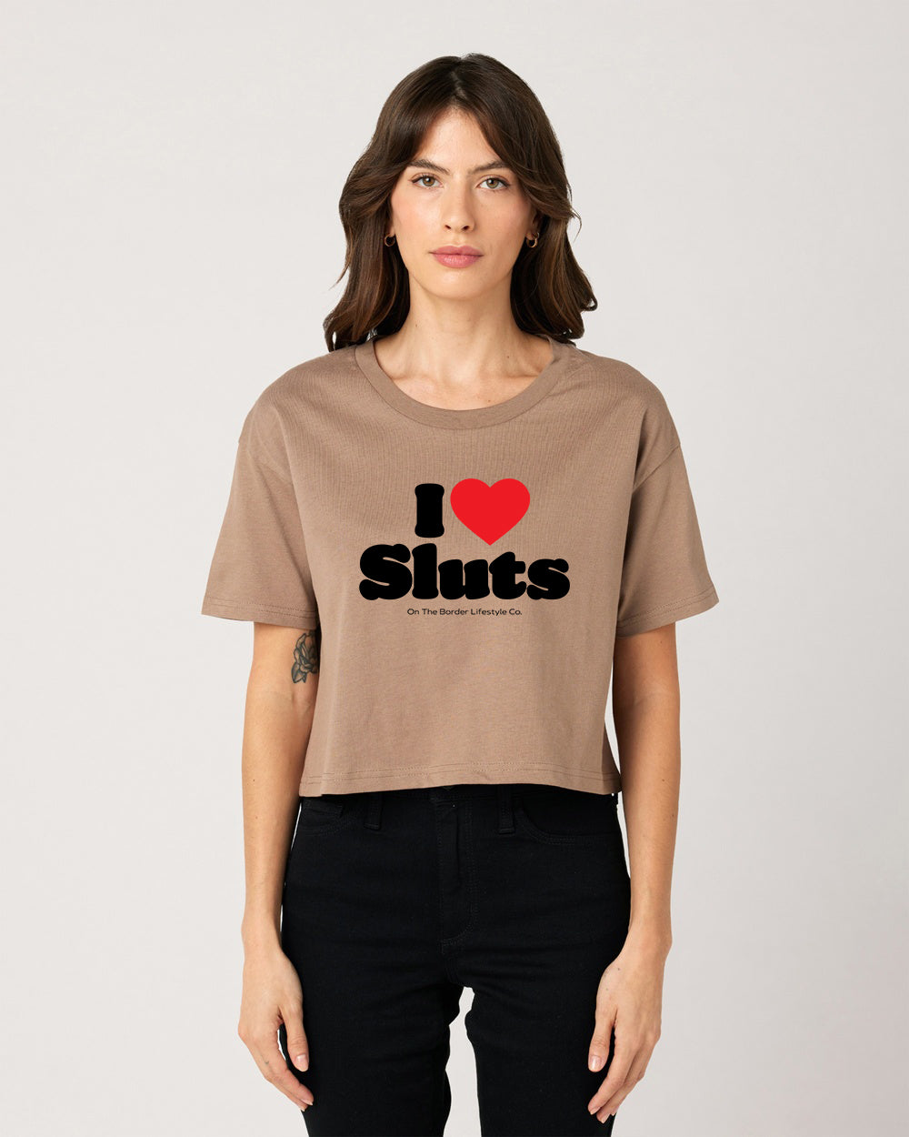 I <3 Sluts Cropped Tee