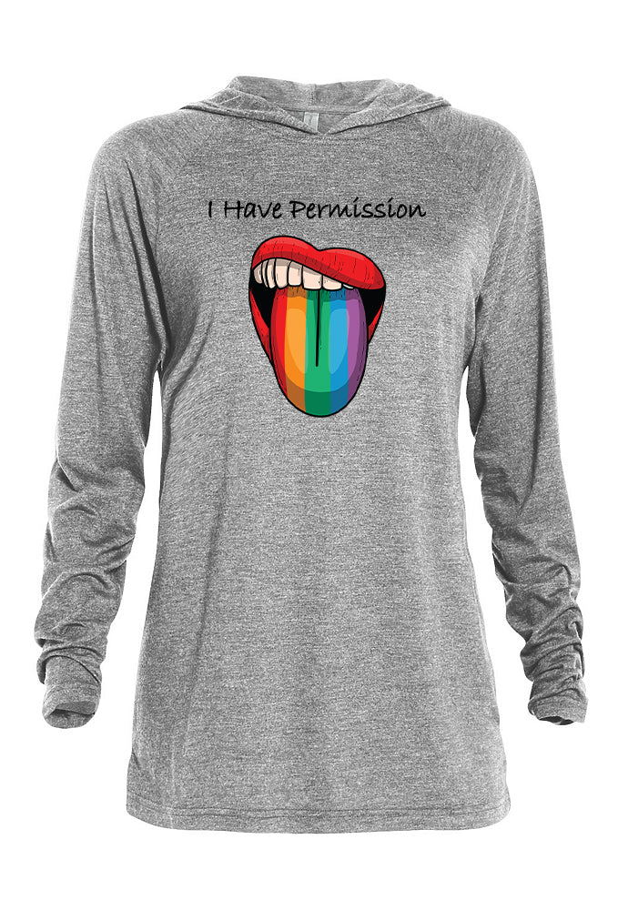 I Have Permission (Tongue) Hooded Tee