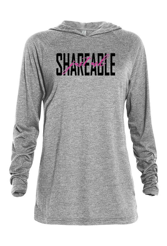 Shareable Just Ask Hooded Tee