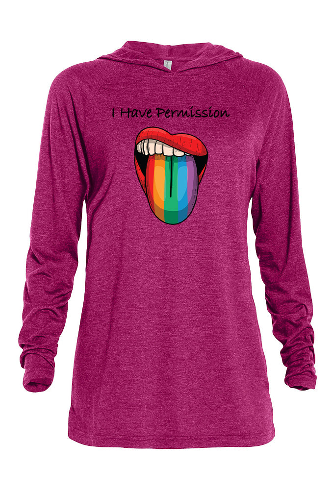 I Have Permission (Tongue) Hooded Tee