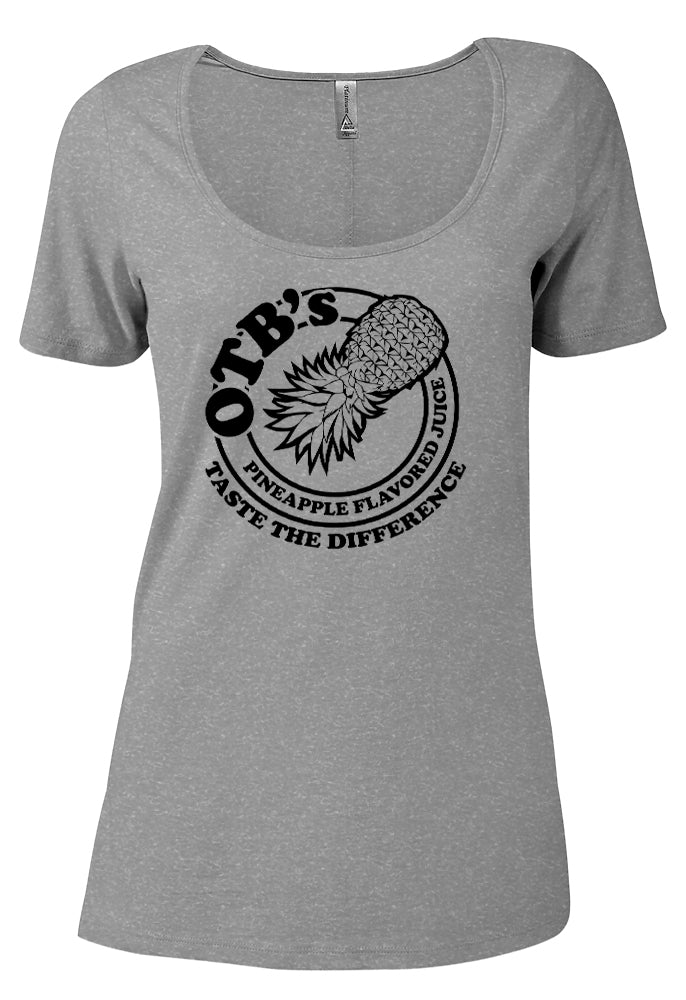 OTB Pineapple Flavored Juice Scoopneck T-Shirt