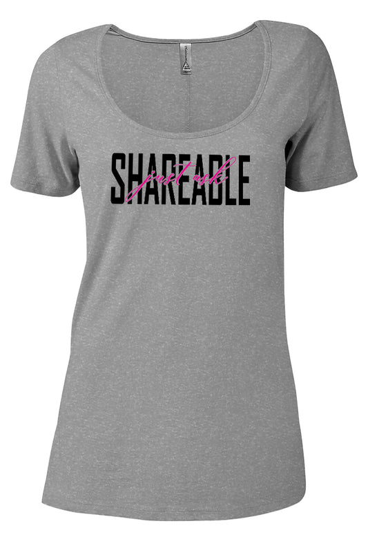 Shareable Just Ask Scoopneck T-Shirt