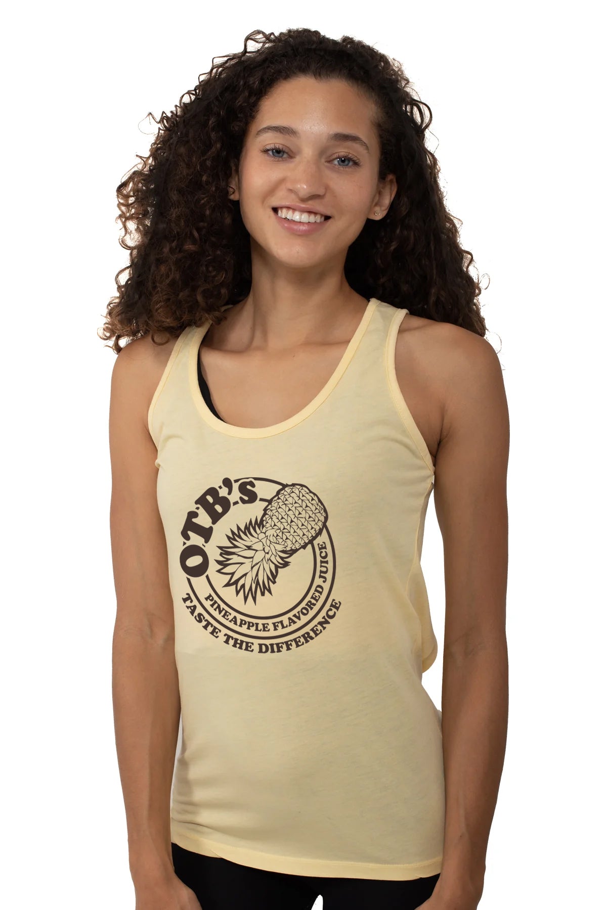 OTB Pineapple Flavored Juice Tie Back Tank